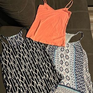 Three dress tanks